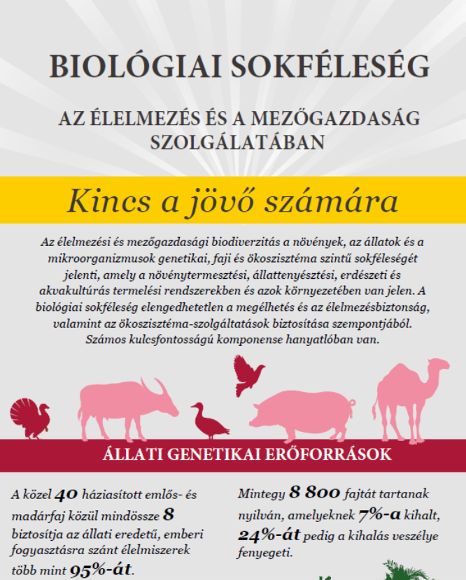Biológiai sokféleség az élelmezés és a mezőgazdaság szolgálatában
