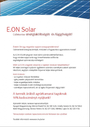 Eon solar bemutatkozó